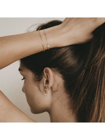 Eulenschnitt Silber-Armkette mit Schmuckelementen