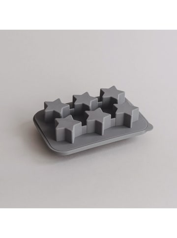 Eulenschnitt Eiswürfelform "Sterne" in Grau - (B)17 x (H)12 x (T)5 cm