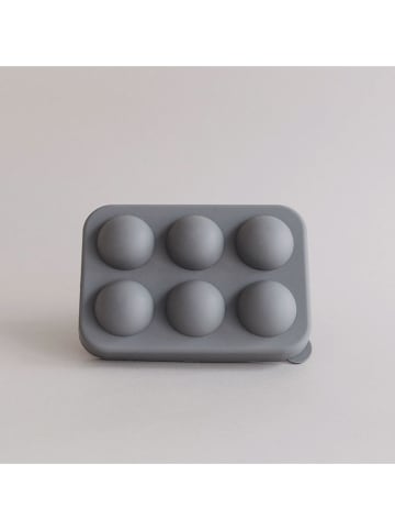 Eulenschnitt Eiswürfelform "Kugeln" in Grau - (B)17 x (H)12 x (T)5 cm