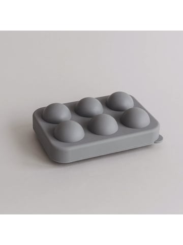 Eulenschnitt Eiswürfelform "Kugeln" in Grau - (B)17 x (H)12 x (T)5 cm