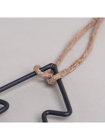 Eulenschnitt 6er-Set: Anhänger "Tanne" in Schwarz - (B)8 x (H)12 cm