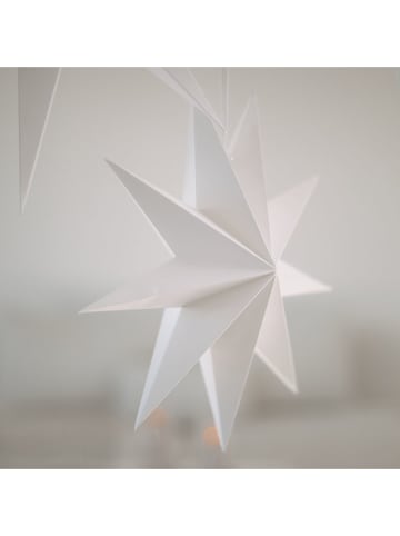 Eulenschnitt 3er-Set: Weihnachtssterne in Weiß