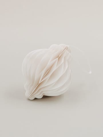 Eulenschnitt 3er-Set: Papieranhänger in Creme - (H)10 cm