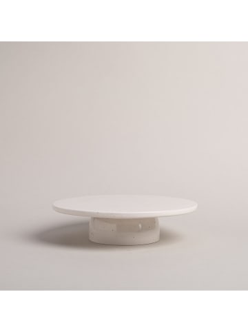 Eulenschnitt Kuchenständer "Calma" in Weiß - Ø 28 cm