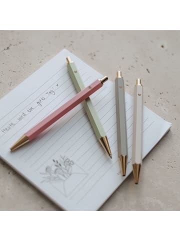 Eulenschnitt Kugelschreiber in Grau - (H)13 cm