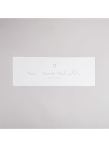 Eulenschnitt Fensterbild "Countdown Weihnachten" in Weiß