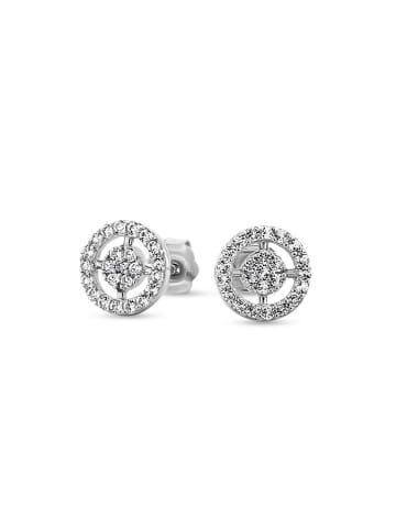 OR Carats Witgouden oorstekers met edelstenen