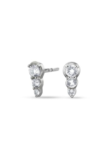 OR Carats Witgouden oorstekers met edelstenen