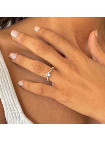 OR Carats Gold-Ring mit Diamanten und Edelstein