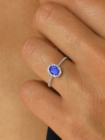 OR Carats Gouden ring met diamanten en edelsteen