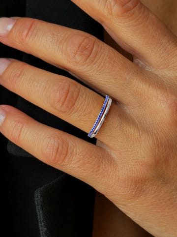 OR Carats Weißgold-Ring mit Edelsteinen