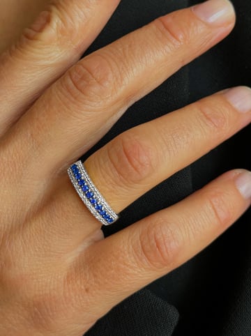 OR Carats Weißgold-Ring mit Diamanten und Edelsteinen