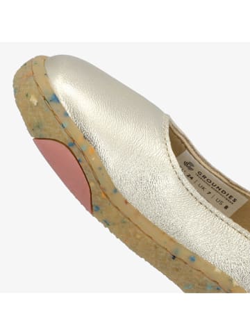 Groundies Leder-Barfußschuhe "Stella" in Gold