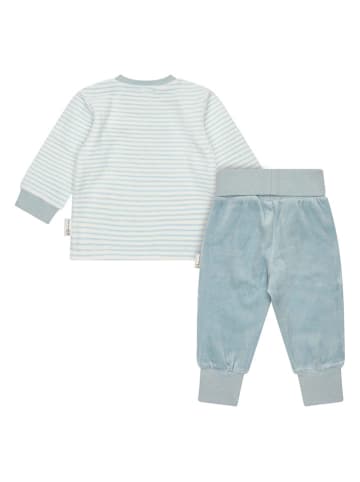 Steiff 2tlg. Outfit in Creme/ Hellblau