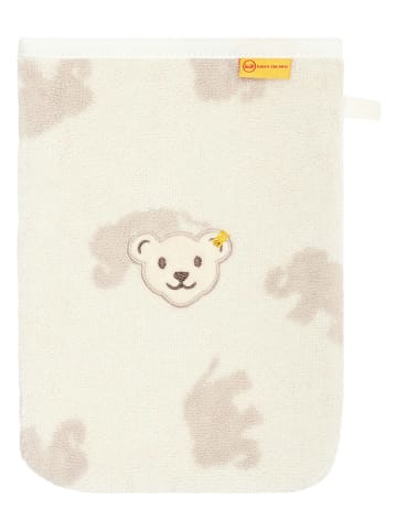 Steiff Waschlappen in Creme/ Beige - (L)15 x (B)19 x (H)2 cm