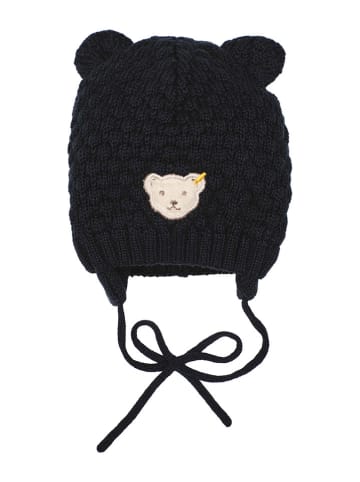 Steiff Strikmuts zwart
