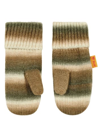 Steiff Fäustlinge in Khaki/ Creme