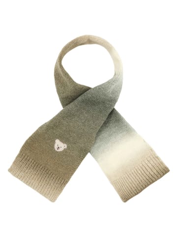 Steiff Szal w kolorze kremowo-oliwkowym