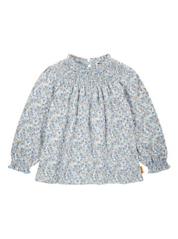 Steiff Bluse in Hellblau/ Creme