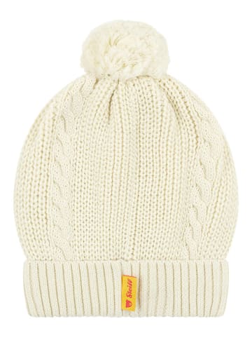 Steiff Czapka dzianinowa w kolorze kremowym