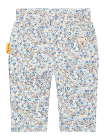 Steiff Broek lichtblauw/beige