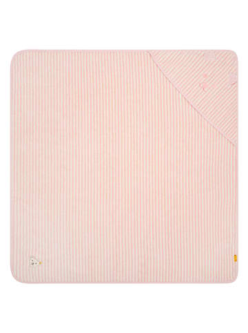 Steiff Kapuzenbadetuch in Rosa - (L)36 x (B)44 cm