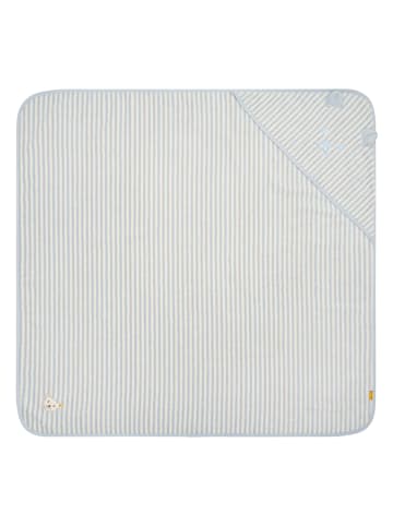 Steiff Kapuzenbadetuch in Hellblau - (L)36 x (B)44 cm