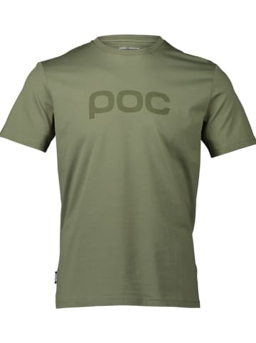 POC Koszulka funkcyjna "POC Tee" w kolorze khaki