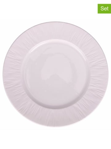 Villa d´Este Talerze śniadaniowe (4 szt.) "Horeca" w kolorze białym - Ø 22,3 cm
