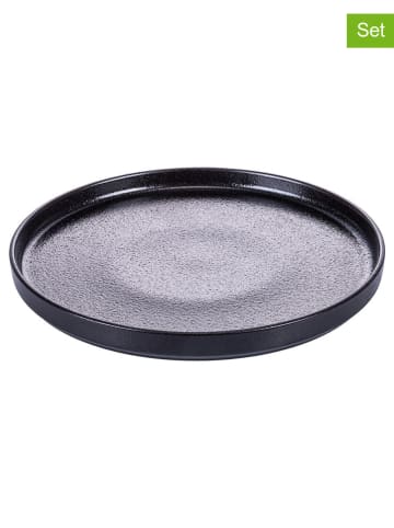 TINTEUNICHE 6er-Set: Frühstücksteller ''Horeca'' in Schwarz - Ø 21 cm