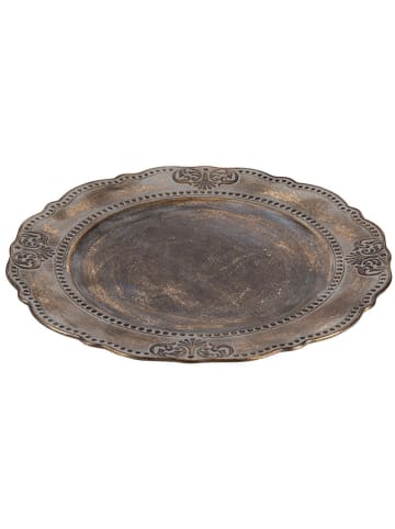 Villa d´Este 6er-Set: Platzteller ''Versailles'' in Gold - Ø 33 cm