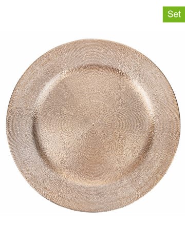 Villa d´Este 6-delige set: onderborden goudkleurig - Ø 33 cm