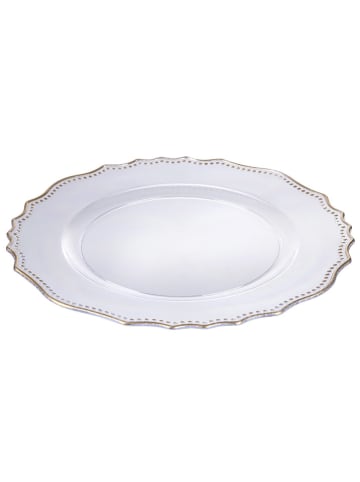 Villa d´Este 6er-Set: Platzteller ''Versailles'' in Gold - Ø 33 cm