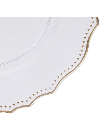 Villa d´Este 6-delige set: onderborden "Versailles" goudkleurig - Ø 33 cm