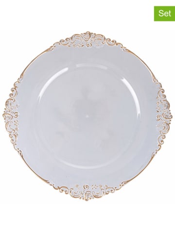 Villa d´Este Podtalerze (6 szt.) "Baroque" w kolorze złotym - Ø 33 cm