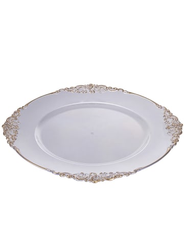 Villa d´Este 6-delige set: onderborden "Baroque" goudkleurig - Ø 33 cm