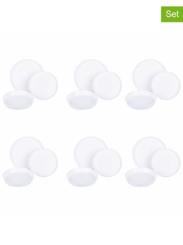 Villa d´Este 18-delig tafelservies "Modern" wit