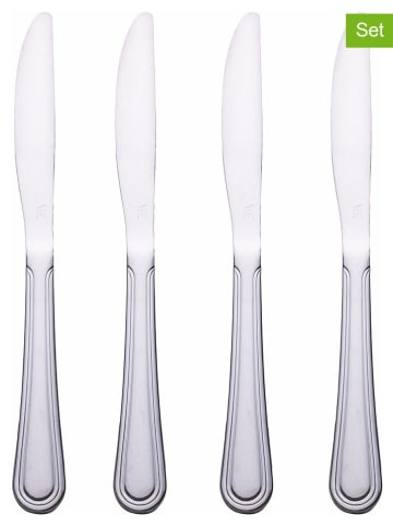 Villa d´Este 4-delige set: roestvrijstalen messen "Antique" - (H)21 cm