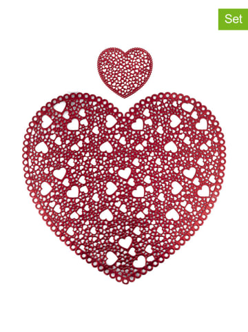 Villa d´Este 4-częściowy zestaw w kolorze czerwonym