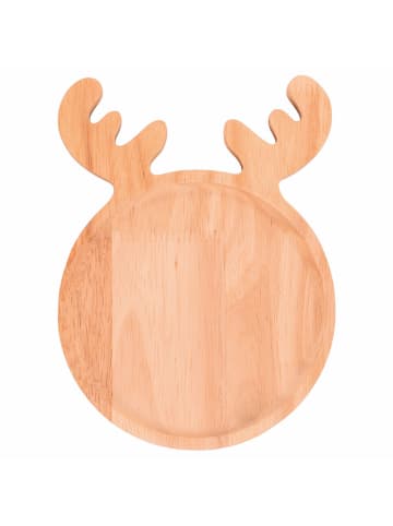 Villa d´Este Tablett ''Reindeer'' in Hellbraun - (L)22 x (B)16 cm