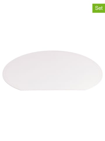 TINTEUNICHE 6-delige set: placemats "Horeca" wit - (L)36,5 x (B)34 cm