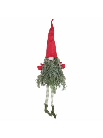 Villa d´Este Dekofigur ''Christmas Gnome'' in Grün/ Rot - (L)75 cm