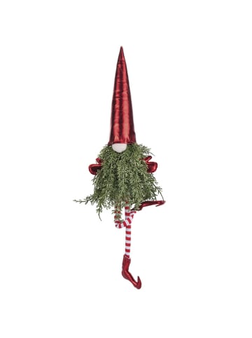Villa d´Este Decofiguur "Christmas Gnome" groen/rood - (L)55 cm