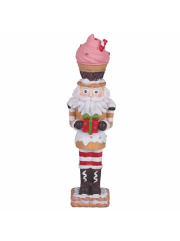 Villa d´Este Figurka dekoracyjna "Nutcracker" w kolorze jasnoróżowo-złotym - dł. 30 cm