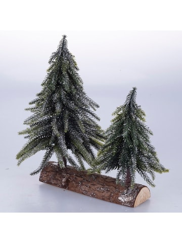 Villa d´Este Dekoaufsteller in Grün/ Braun - (B)25 x (H)27 cm