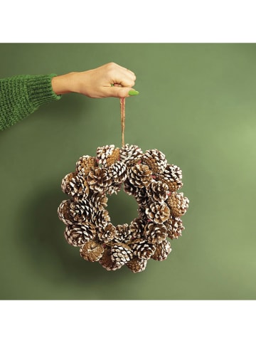 Villa d´Este Dekokranz ''Pinecone'' in Hellbraun - Ø 28 cm