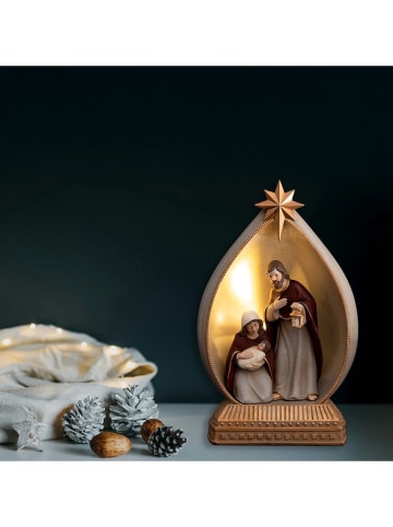 Villa d´Este Decoledlamp "Great Nativity" wit/goudkleurig - (B)14,5 x (H)24 x (D)9 cm