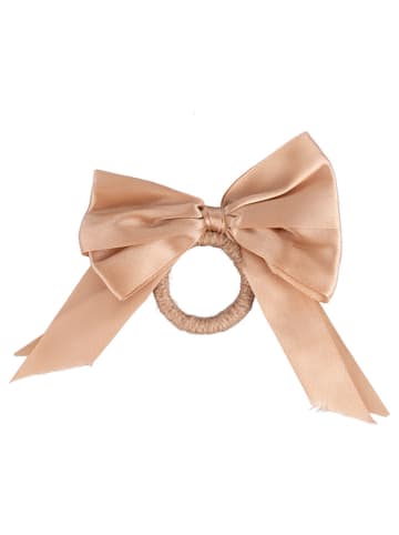 Villa d´Este 6er-Set: Serviettenringe ''Xmas Fiocchi'' in Braun/ Beige - Ø 4,5 cm