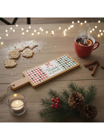 Villa d´Este Deska w kolorze jasnobrązowym ze wzorem do krojenia - 12,5 x 40 x 1,2 cm