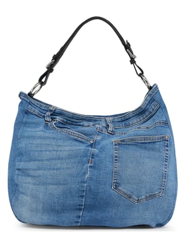 ORE10 Henkeltasche "Mams" in Blau/ Schwarz - (B)33 x (H)28 x (T)14 cm